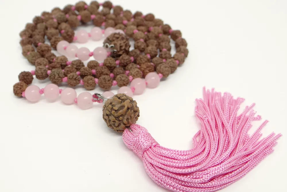 Custom japa mala configurations: 27, 54 or 108 beads, bead size, length, knotting and capping